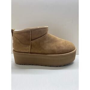 UGG W Classic Ultra Mini Platform Women's 9 Boots in Chestnut (1135092)